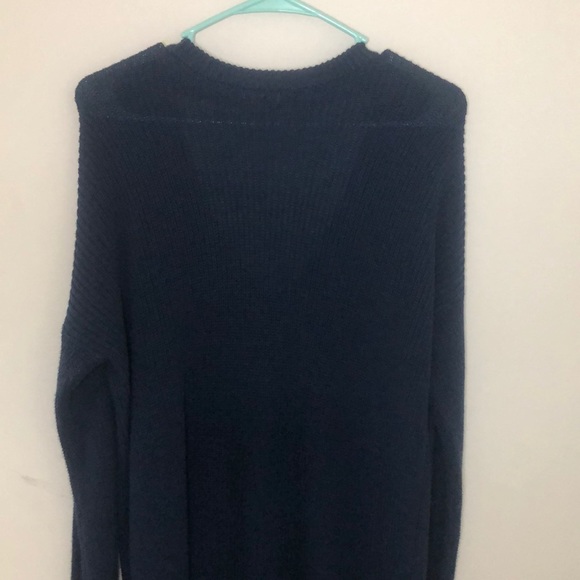 Navy blue knitted sweater (Vince Camuto) - Picture 3 of 4